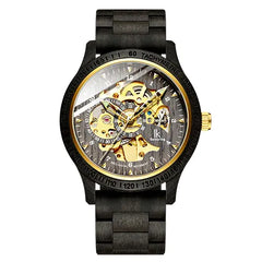 Elegant TimberCraft Mechanical Watch for Men