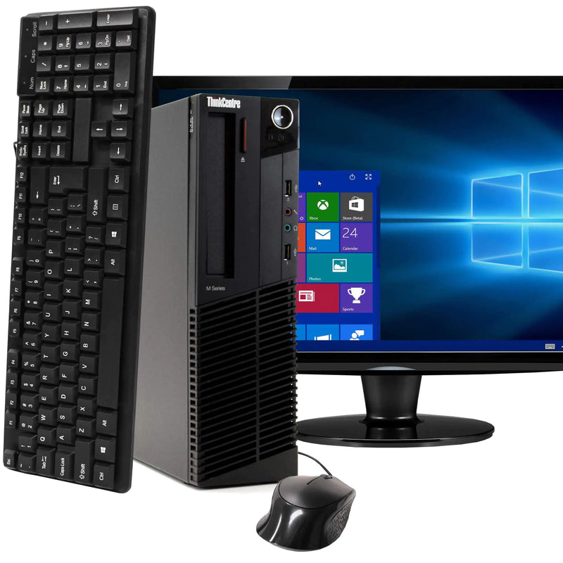 Lenovo ThinkCentre M91 Renewed Desktop Bundle